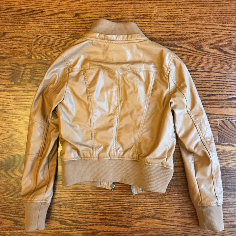 Faux Leather Jacket Top Gun Costume - image 2