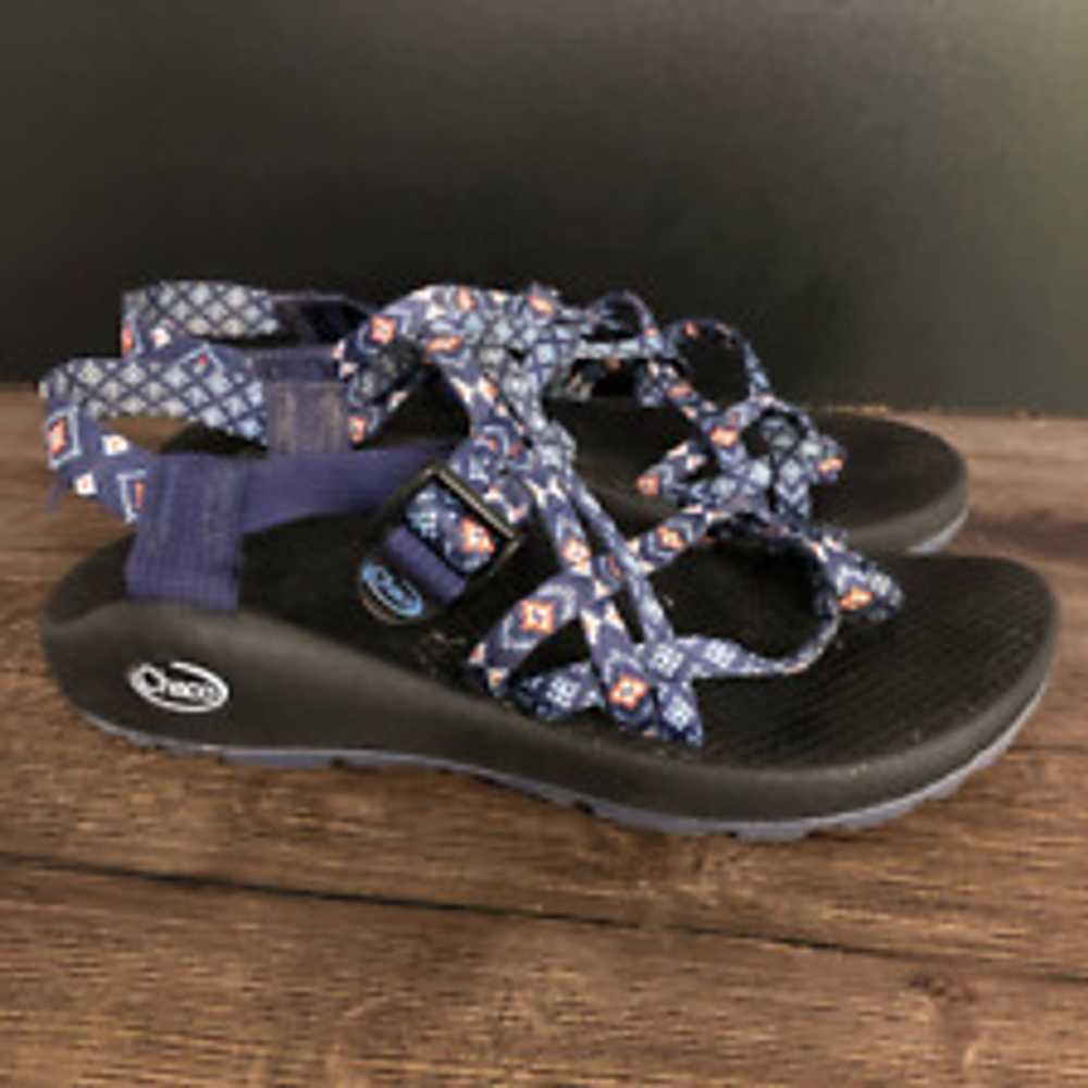 Chaco Womens Zx2 Classic Strappy Sandals Blue Geo… - image 1