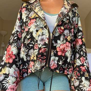 EMBROIDERED BLANK NYC FLORAL JACKET