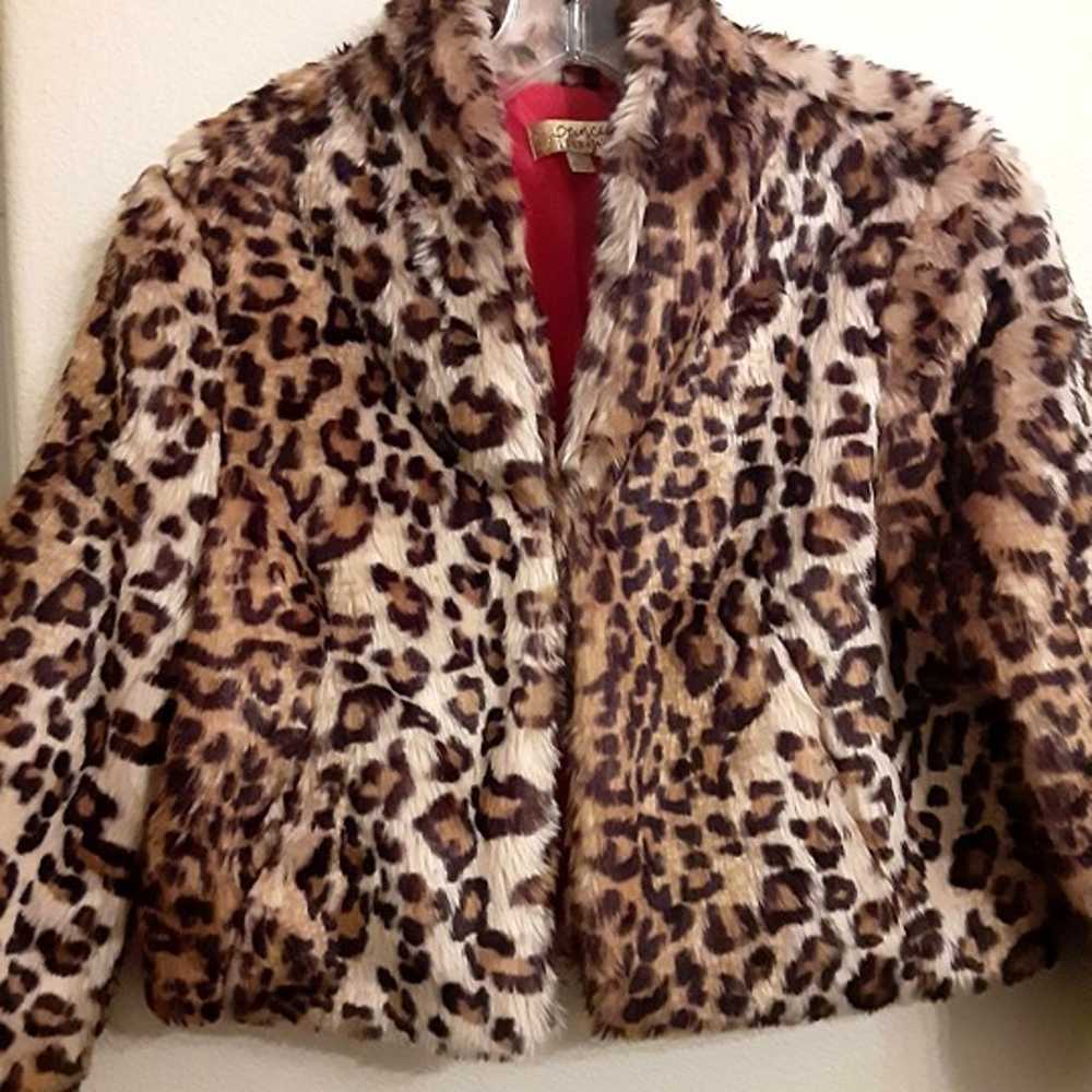 Princess Vera Wang juniors leopard print red full… - image 1