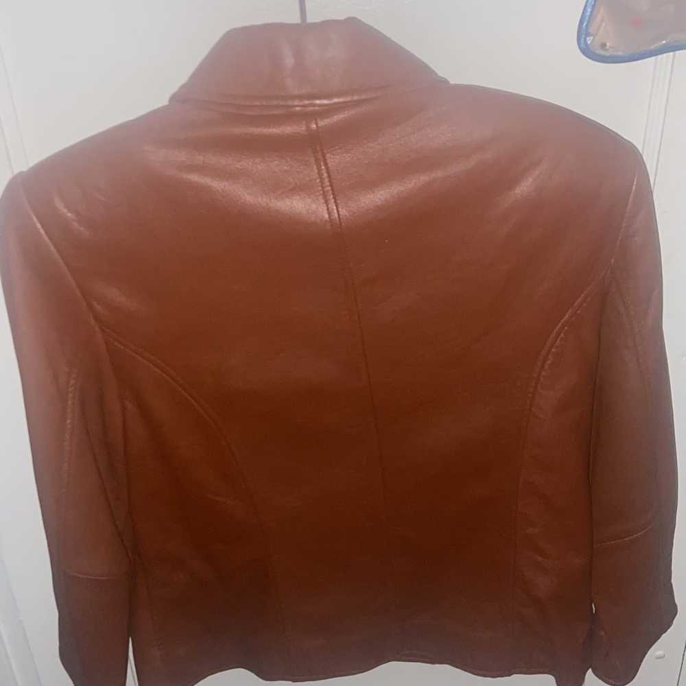Women’s Brown Leather Jacket - image 2