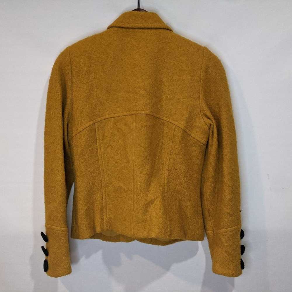 Vintage Nipon Boutique Yellow Wool Blazer Size 6 - image 11
