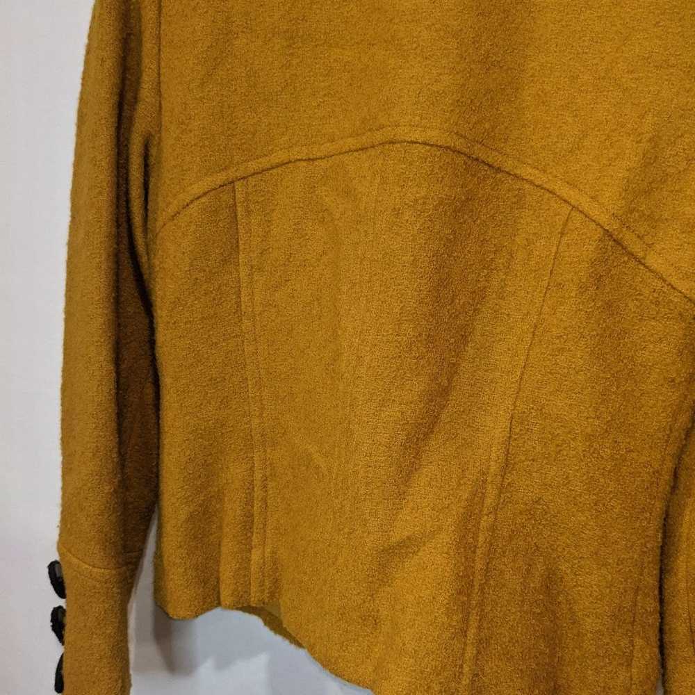 Vintage Nipon Boutique Yellow Wool Blazer Size 6 - image 12