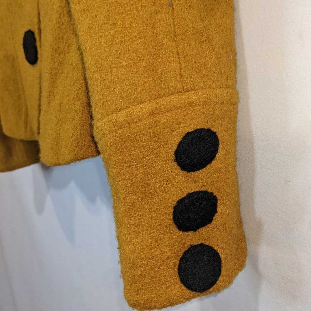 Vintage Nipon Boutique Yellow Wool Blazer Size 6 - image 3