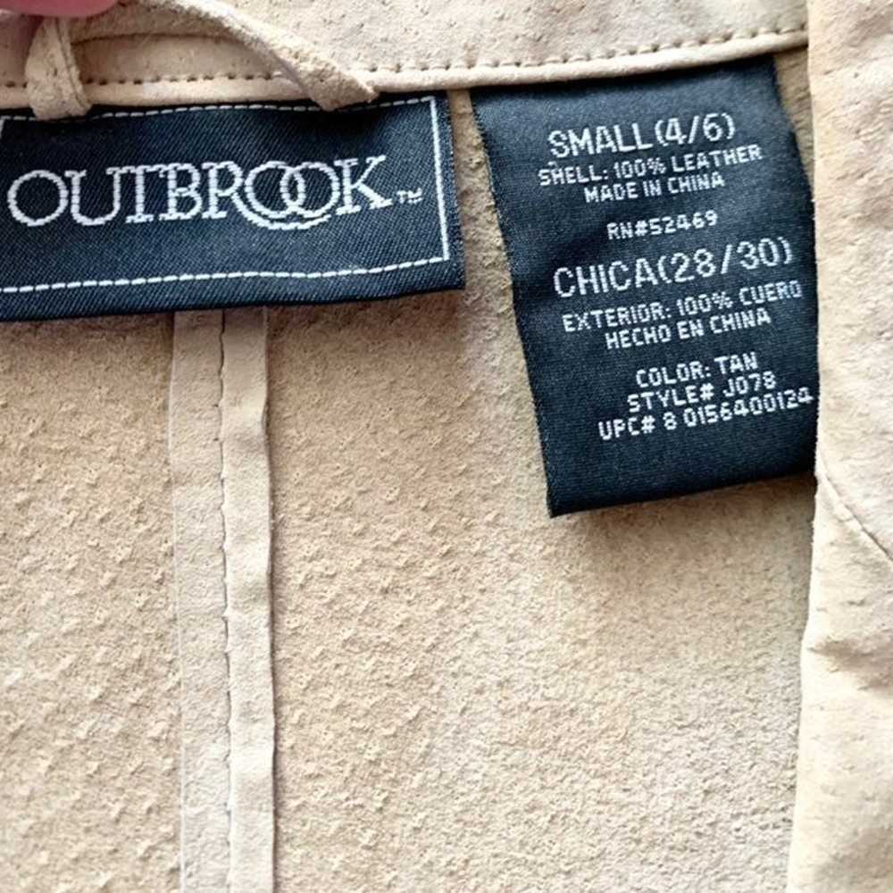 Vintage Genuine Suede Leather Patchwork Jacket - image 5