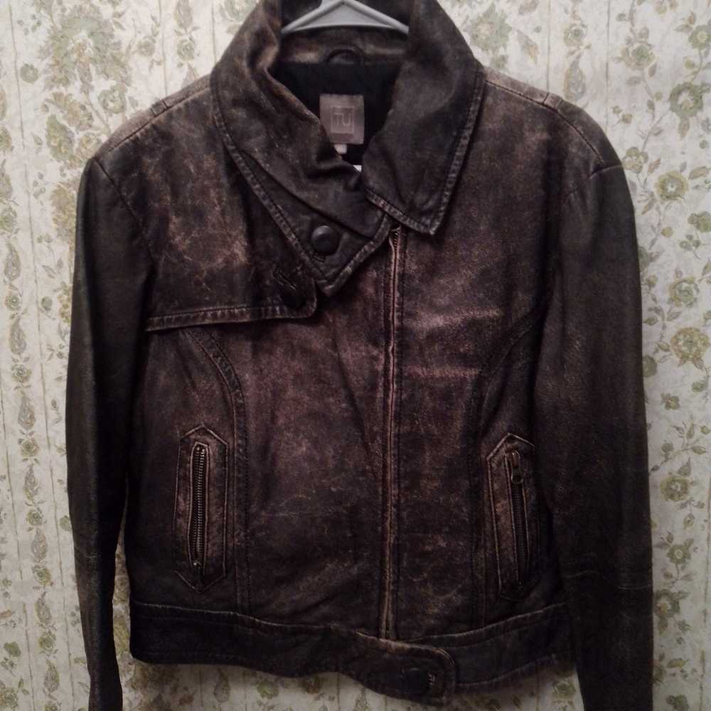 TU Vintage Real Leather Jacket 70's - image 3