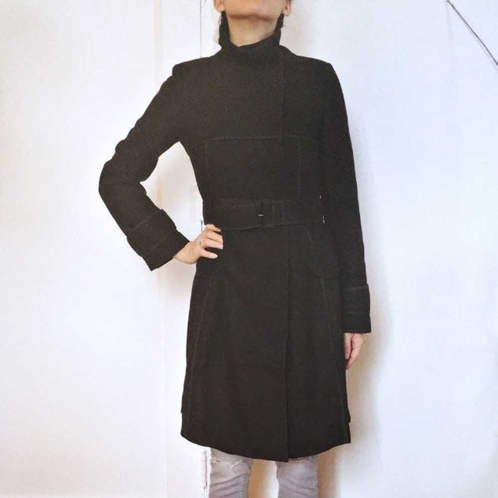 Aryn K black wool coat - image 4