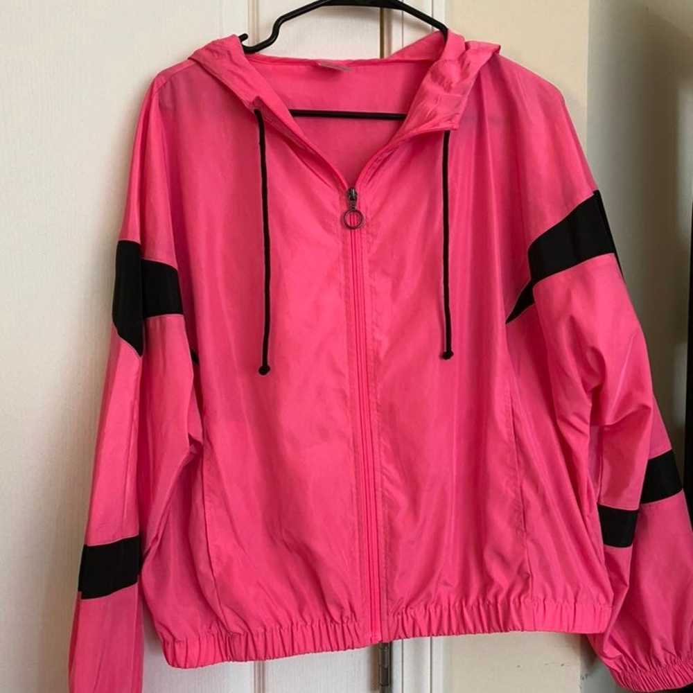 80s/90s style neon pink windbreaker - Gem