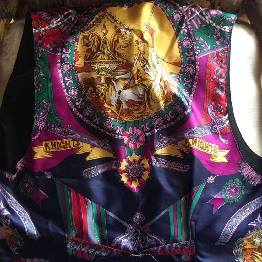 Silk Handmade Colorful Vest - image 4