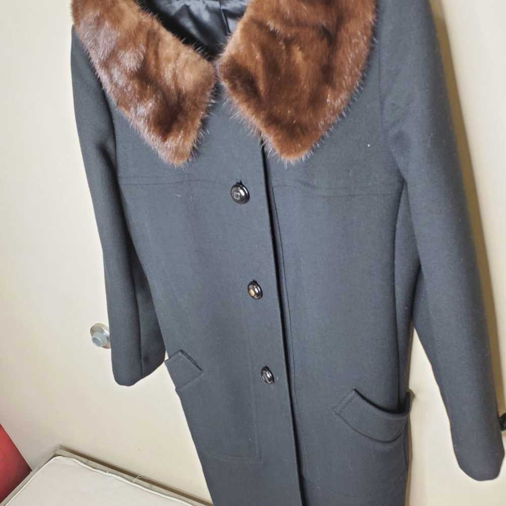 Women Trench with Mink fur  coat - image 1