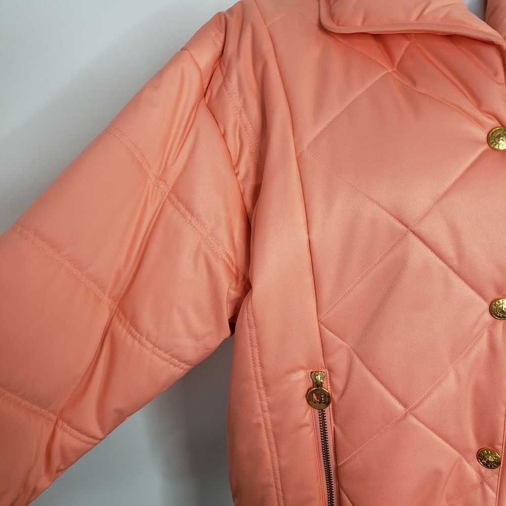 Mondi Sports Vintage pink coral puff coat quilted… - image 4