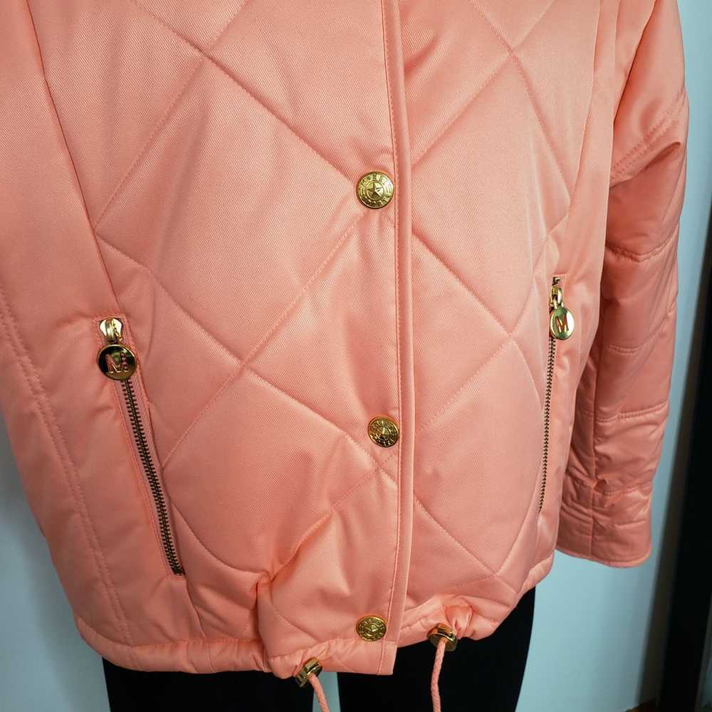 Mondi Sports Vintage pink coral puff coat quilted… - image 5