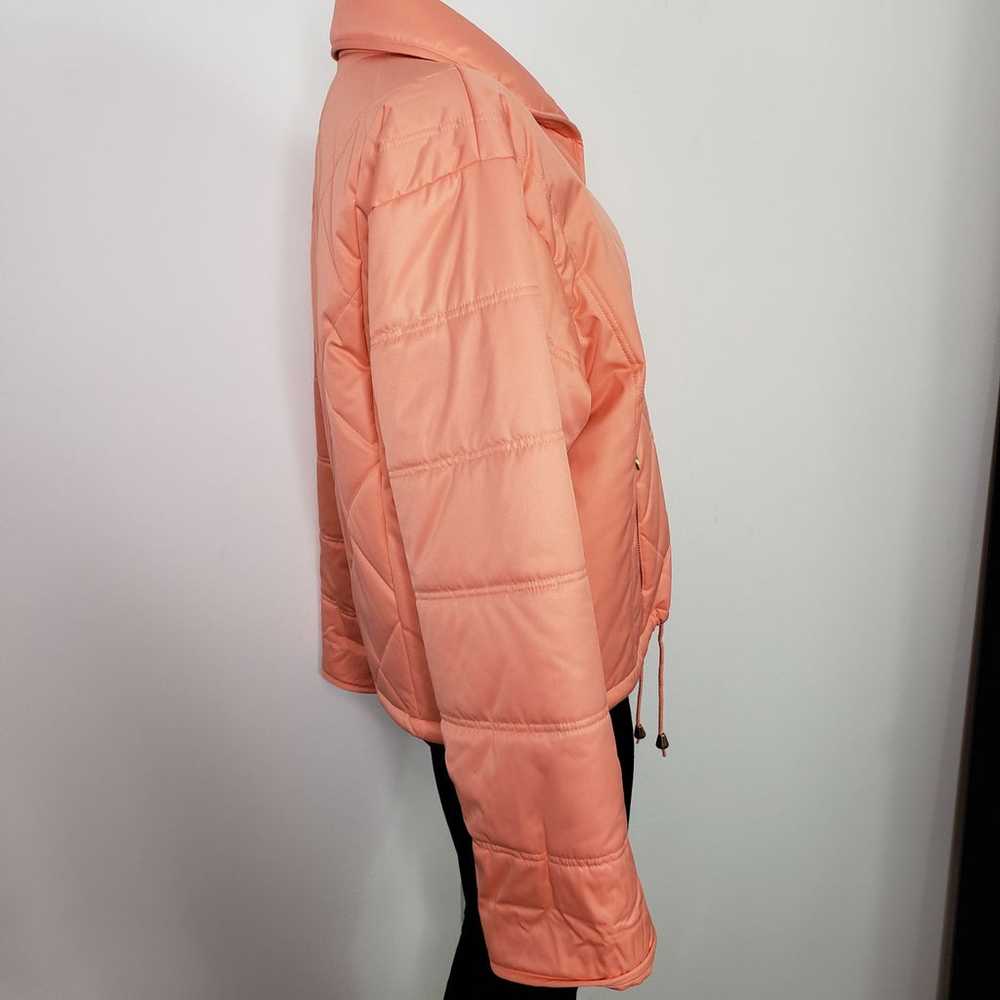 Mondi Sports Vintage pink coral puff coat quilted… - image 7