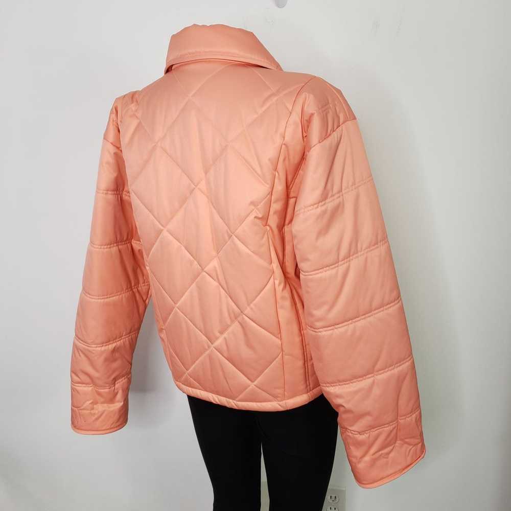 Mondi Sports Vintage pink coral puff coat quilted… - image 8