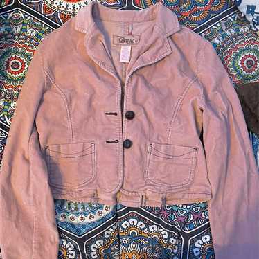 vintage pink 90s corduroy jacket