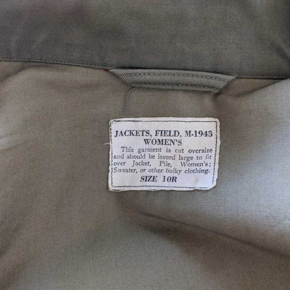vintage 1940s military field jacket, M-1943 model… - image 4