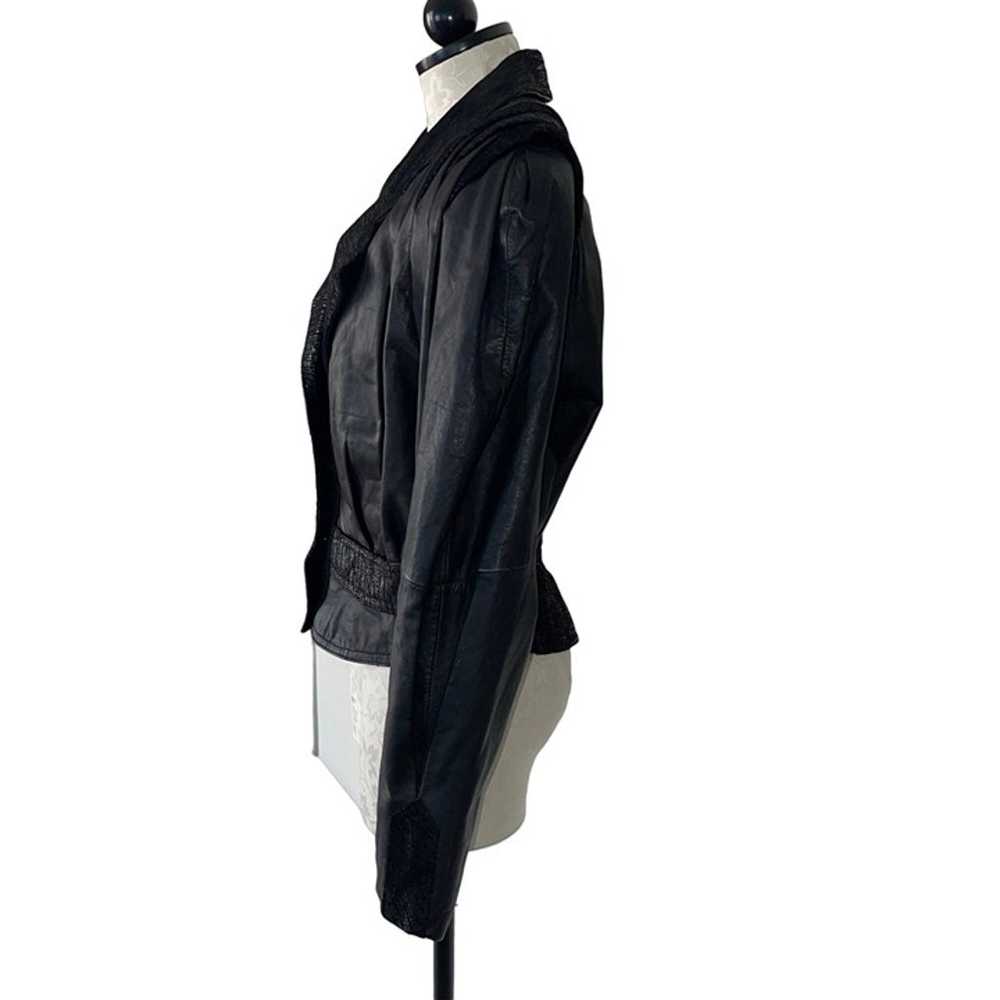G-III Vintage Womens Crop Jacket Size Medium Blac… - image 3