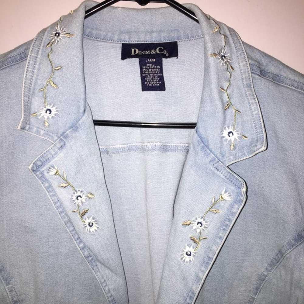 Vintage Denim&Co Jean Jacket - image 3