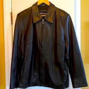 Kenneth Cole Black Leather Jacket! EUC!