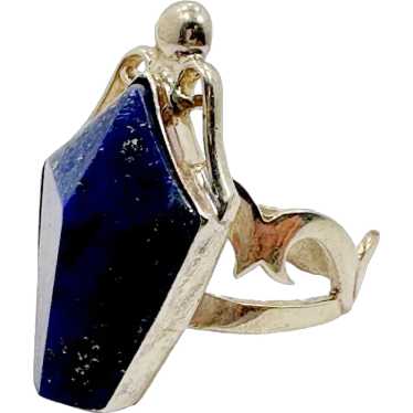 Lapis Ring, Lazuli Lazuli, Sterling Silver, Jay K… - image 1