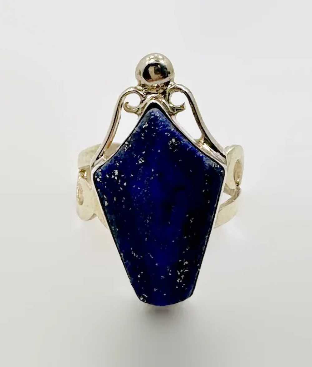 Lapis Ring, Lazuli Lazuli, Sterling Silver, Jay K… - image 3