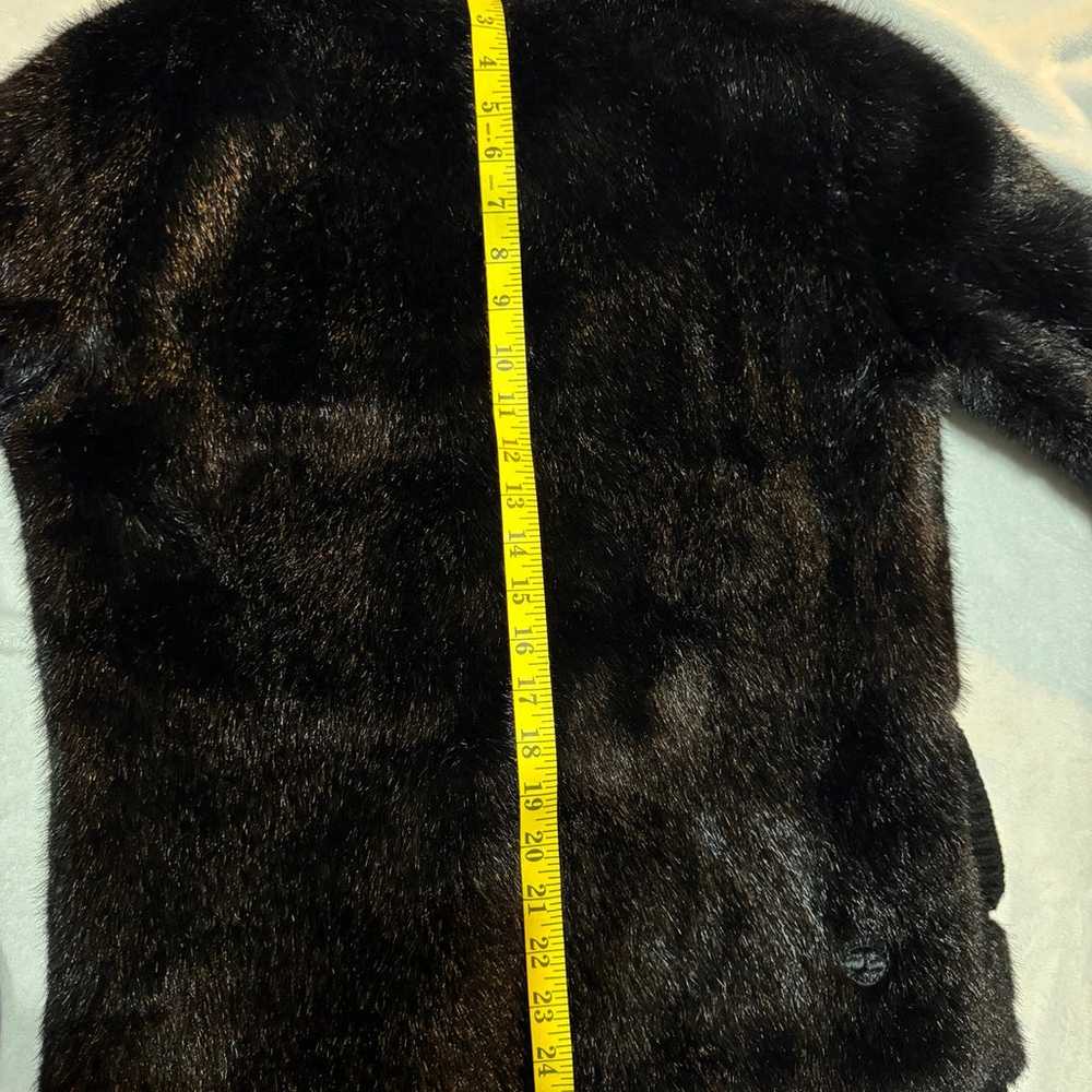 Vintage Black Split Bunny Fur Coat - image 11