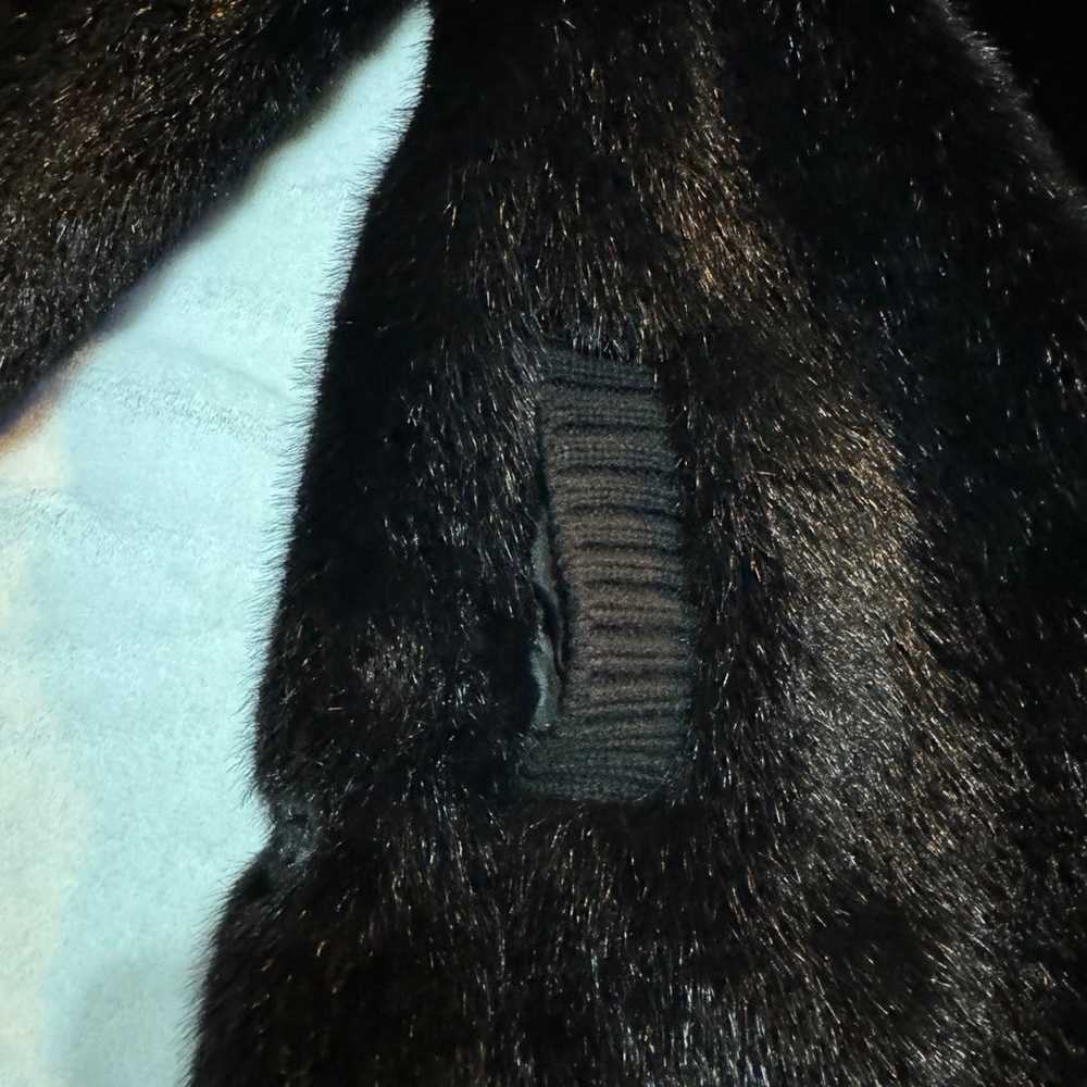 Vintage Black Split Bunny Fur Coat - image 3