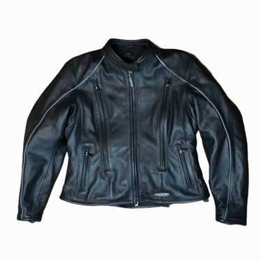 Harley Davidson FXRG Series 1 Genuine Leather Jacket Size Large 98508-99VM  - EUC 