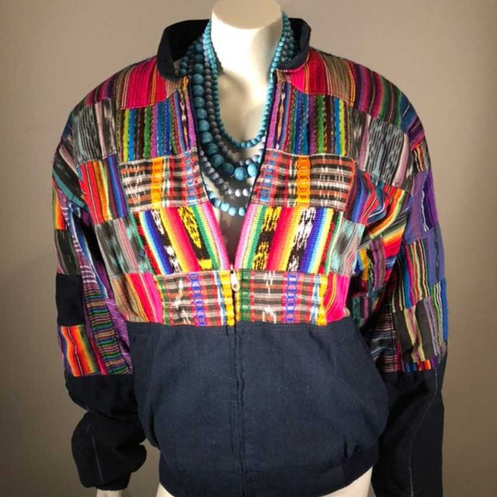 Vintage vibrant jacket 100% cotton - image 1