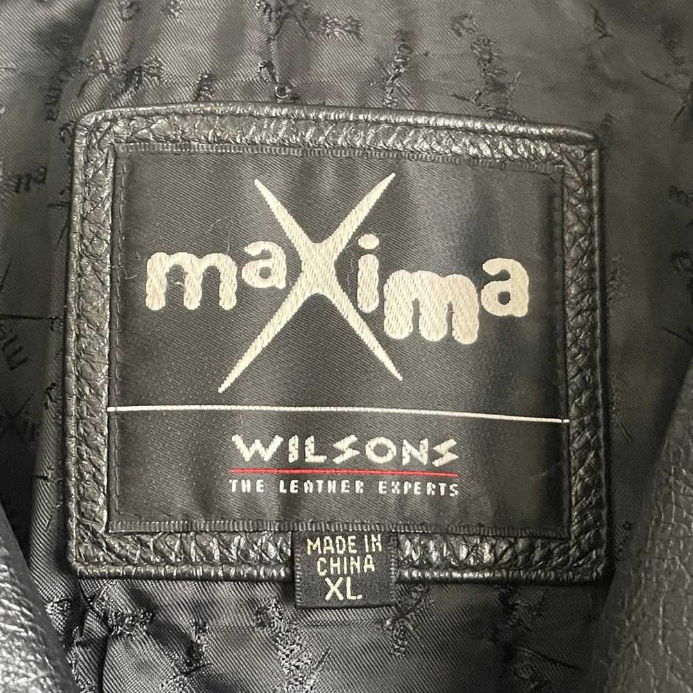 Wilson’s Leather Maxima Vintage 90s Black Leather… - image 11