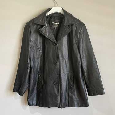 Wilson’s Leather Maxima Vintage 90s Black Leather… - image 1