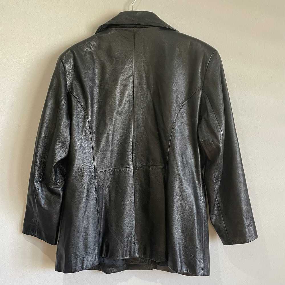 Wilson’s Leather Maxima Vintage 90s Black Leather… - image 2