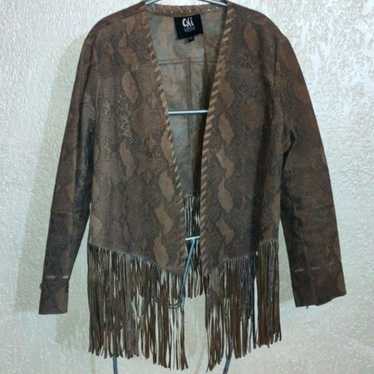 Vintage CHI Carlos Falchi Leather Jacket