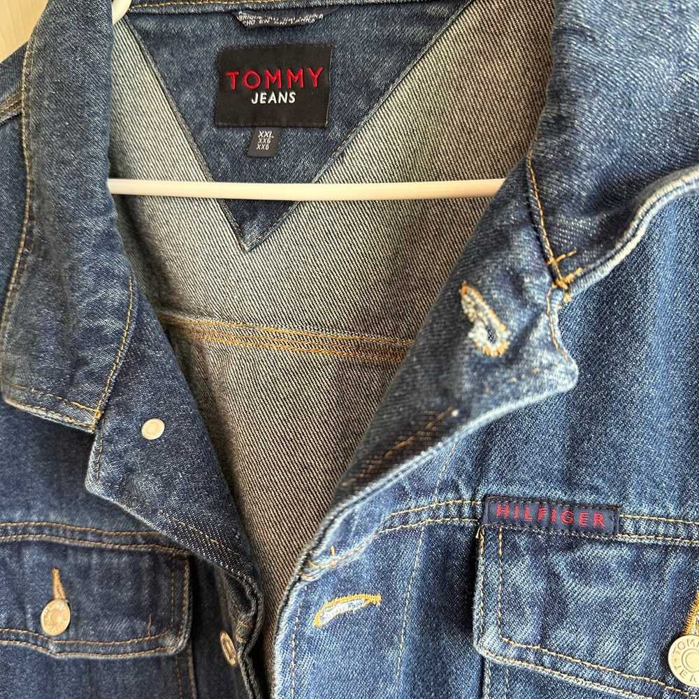 Vintage Tommy Hilfiger Trucker Denim Jacket Size … - image 4