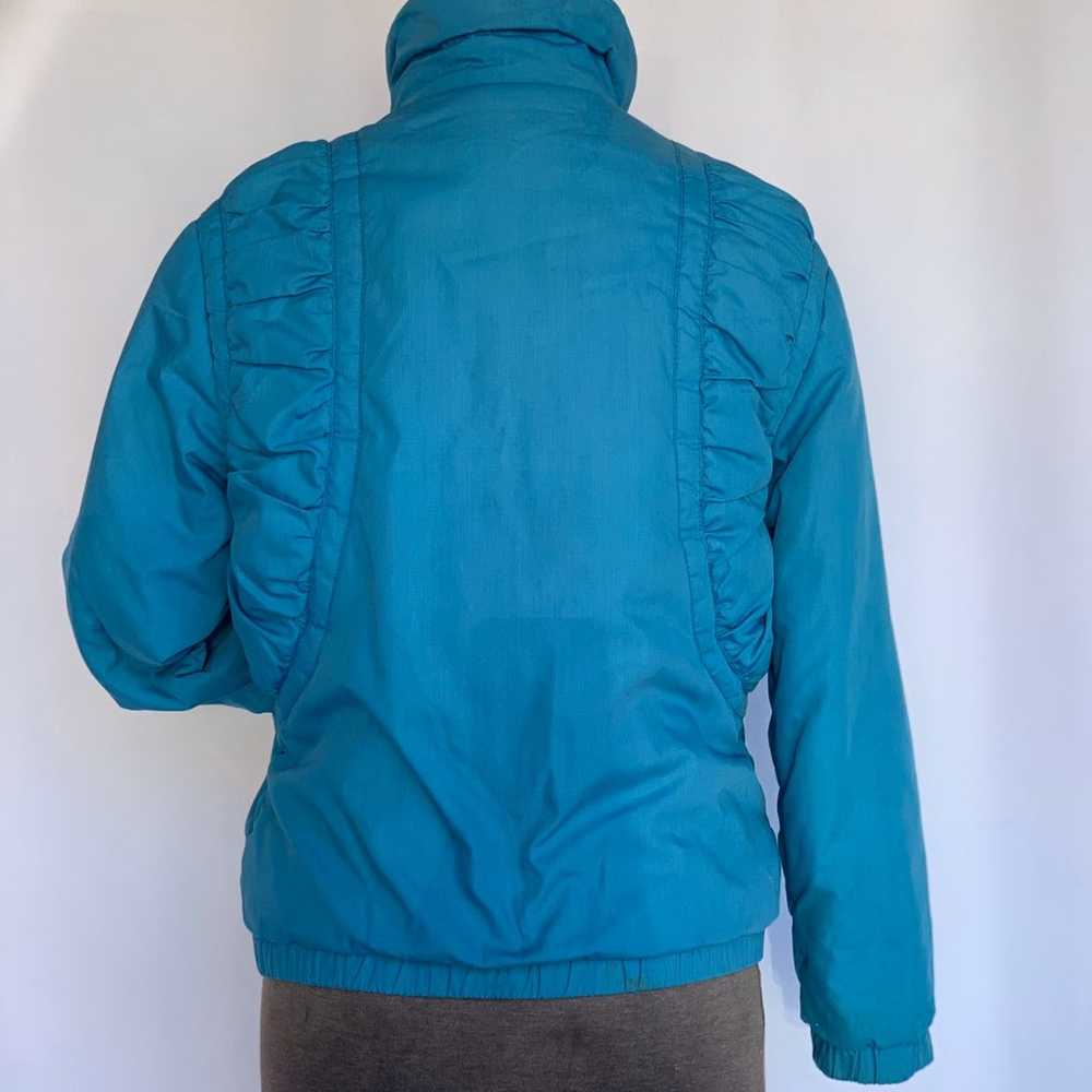 80s Jordache blue puffer jacket XXS/XS - image 10
