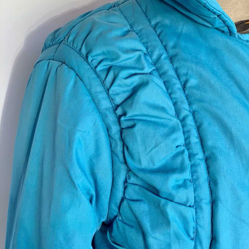 80s Jordache blue puffer jacket XXS/XS - image 4