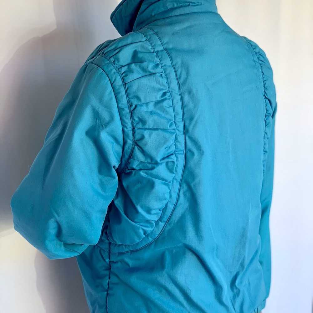 80s Jordache blue puffer jacket XXS/XS - image 9