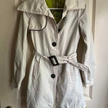 Vintage Soia & Kyo Green Butterfly Trench Coat - image 1