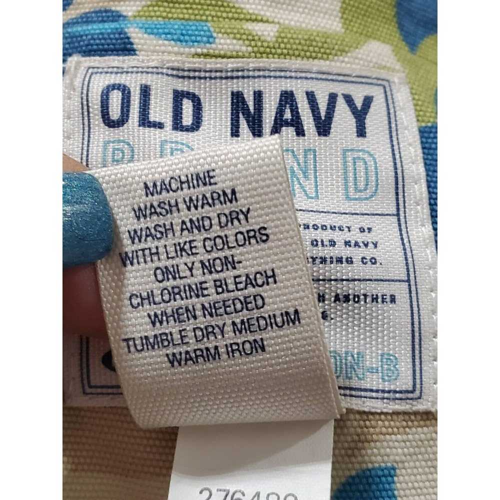 Vintage Old Navy Floral Cotton Long Sleeve Single… - image 10