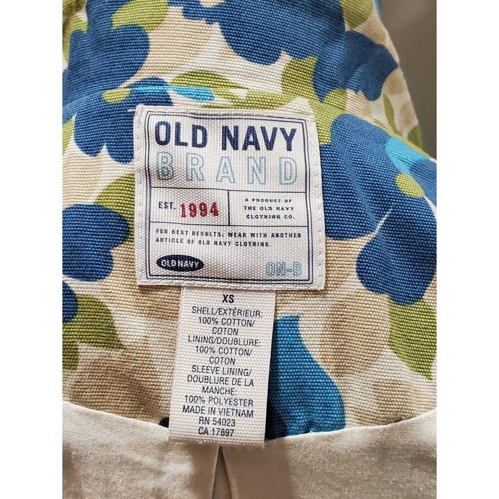 Vintage Old Navy Floral Cotton Long Sleeve Single… - image 9