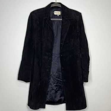 Bettina Rizzi black suede button up jacket
