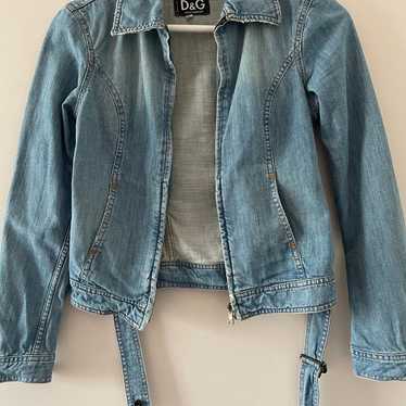 Vintage D&G Dolce & Gabbana Denim Jean Jacket XS - image 1