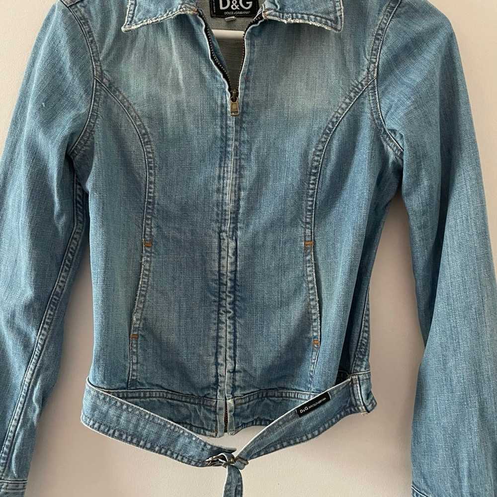 Vintage D&G Dolce & Gabbana Denim Jean Jacket XS - image 3