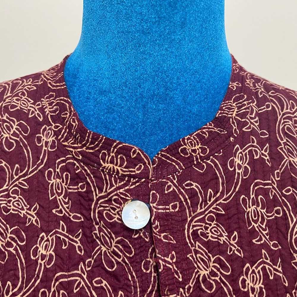 VTG Sam Hilu Collection Reversible Quilted Jacket… - image 4