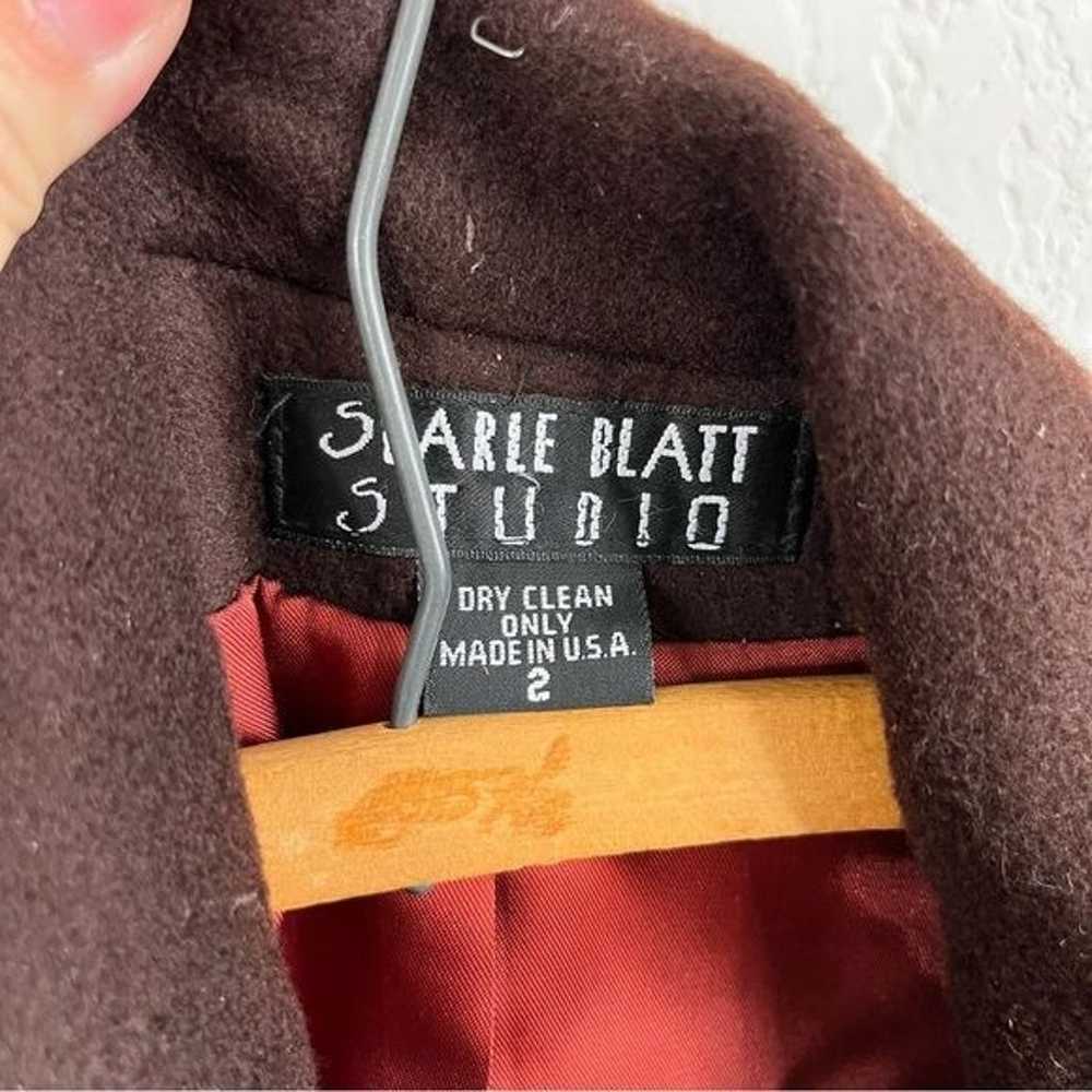 Cashmere VTG Searle Blatt Studio Long Coat Jacket - image 12