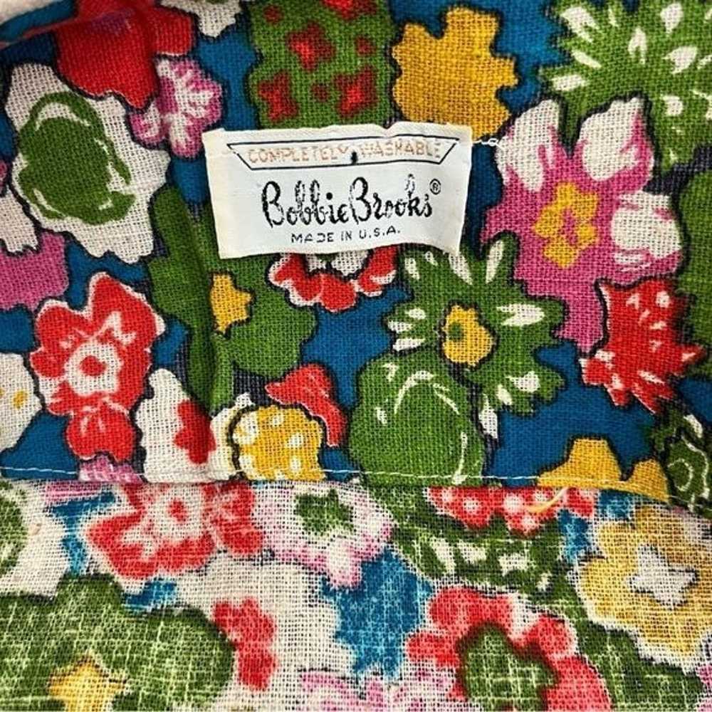 60s VTG Bobbie Brooks Floral Vintage Bolero Cropp… - image 6