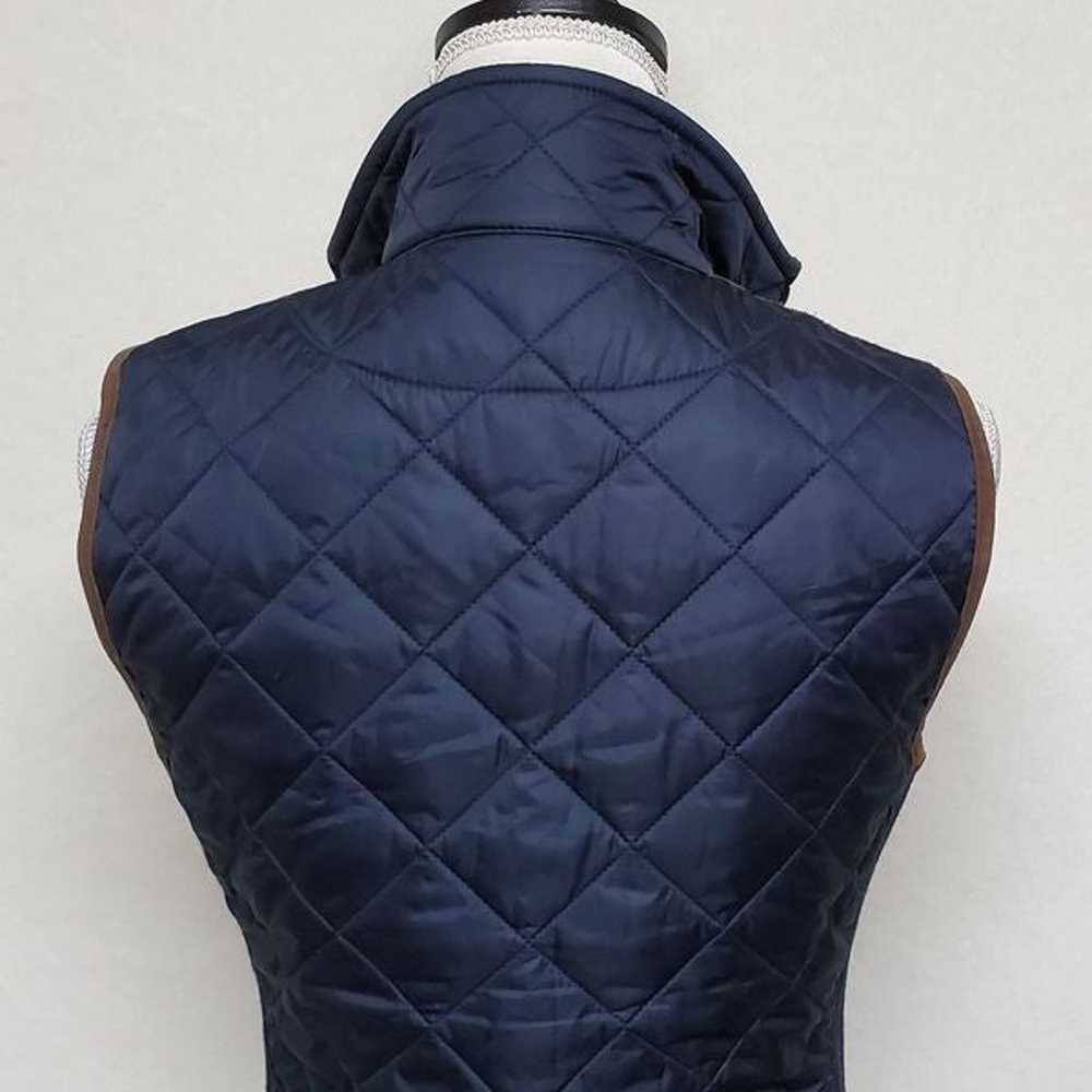 Vintage Polo Ralph Lauren Navy Blue Quilted Faux … - image 10
