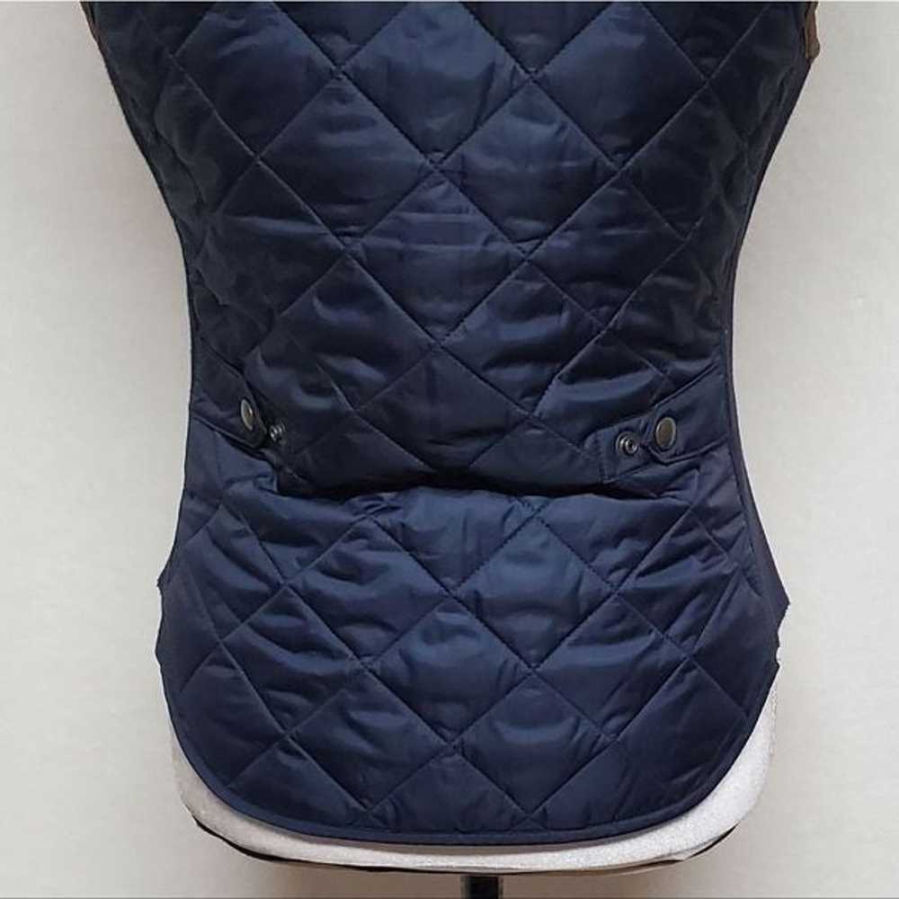 Vintage Polo Ralph Lauren Navy Blue Quilted Faux … - image 11