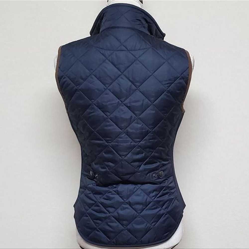 Vintage Polo Ralph Lauren Navy Blue Quilted Faux … - image 9