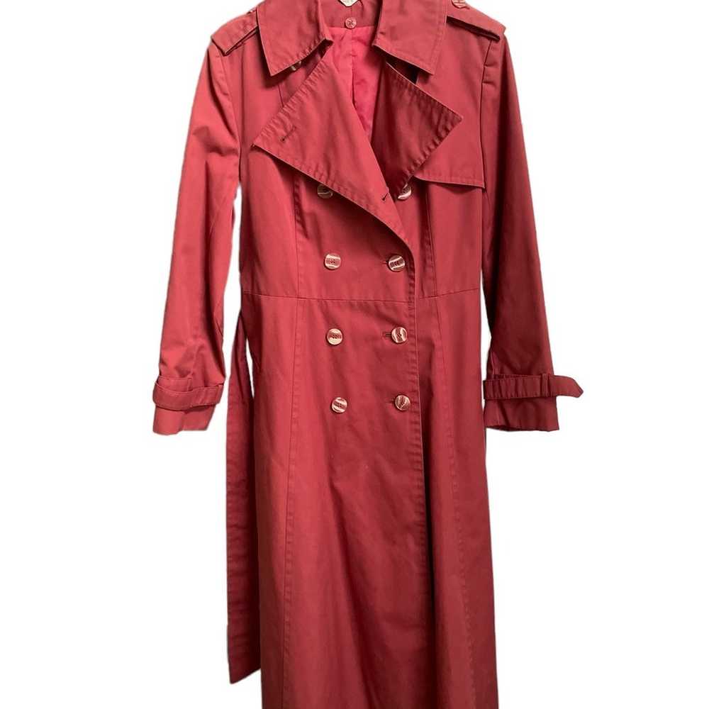 Vintage Trenchcoat in Rust Made in Korea size 6 - image 1